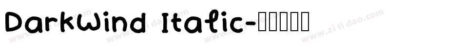 DarkWind Italic字体转换
